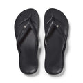 Archies Footwear Arch Support Thongs - Classic - Crystal Black in Single