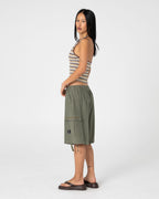 Rusty Halley Halter Top in RETRO AMBER STRIPE