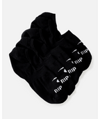 Rip Curl Invisi Sock 5-Pk in BLACK