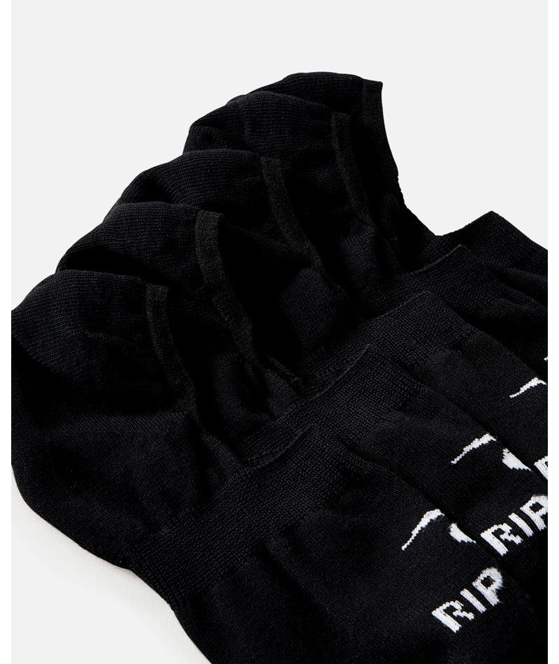 Rip Curl Invisi Sock 5-Pk in BLACK