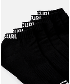 Rip Curl Brand Ankle Sock 5-Pk in BLACK