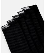 Rip Curl Brand Crew Sock 5-Pk in BLACK