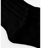 Rip Curl Brand Crew Sock 5-Pk in BLACK
