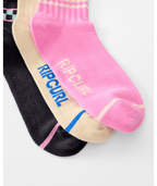 Rip Curl Mixed Socks 3-Pk in PINK