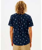 Rip Curl Paradise Palms S/S Shirt in NAVY