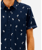 Rip Curl Paradise Palms S/S Shirt in NAVY