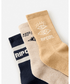 Rip Curl Icons Of Surf Sock 3-Pk in ALMOND