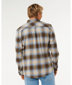 Rip Curl Count Flannel Shirt in BROWN/BLUE