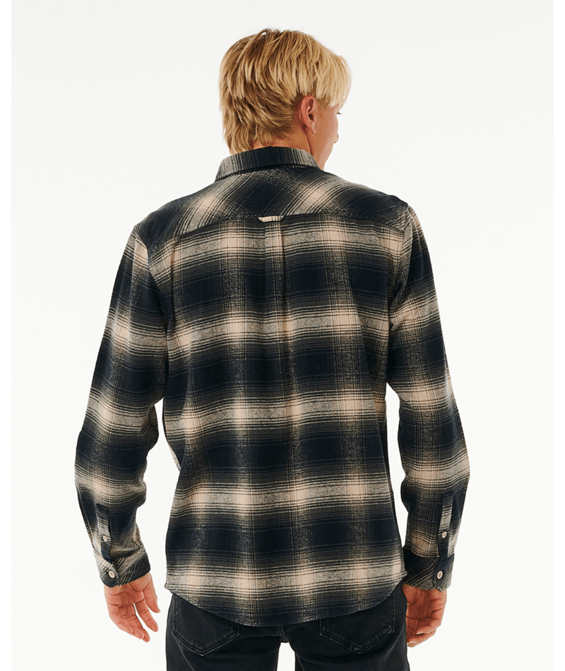 Rip Curl Count Flannel Shirt in TAUPE