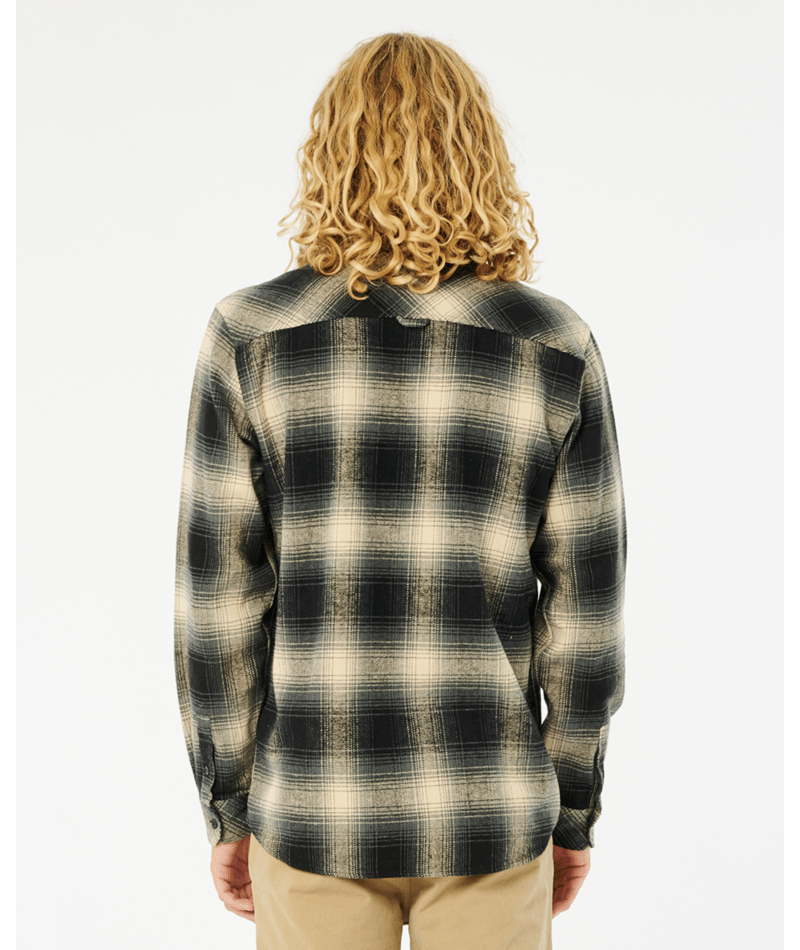 Rip Curl Count Flannel Shirt in TAUPE