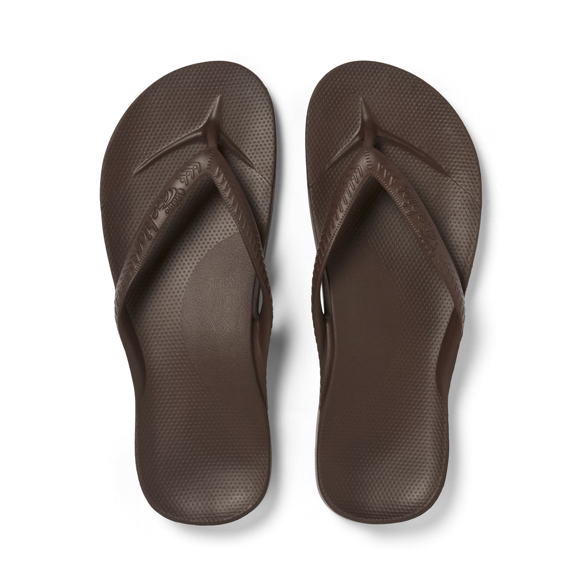 Archies Footwear Arch Support Thongs - Classic - Brown in Single