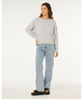 Rip Curl Emily Sweater in LIGHT GREY MARLE