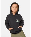 Rip Curl Ride The Wave Art Hood - Boy in WASHED BLACK