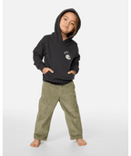 Rip Curl Ride The Wave Art Hood - Boy in WASHED BLACK