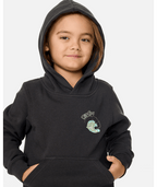 Rip Curl Ride The Wave Art Hood - Boy in WASHED BLACK