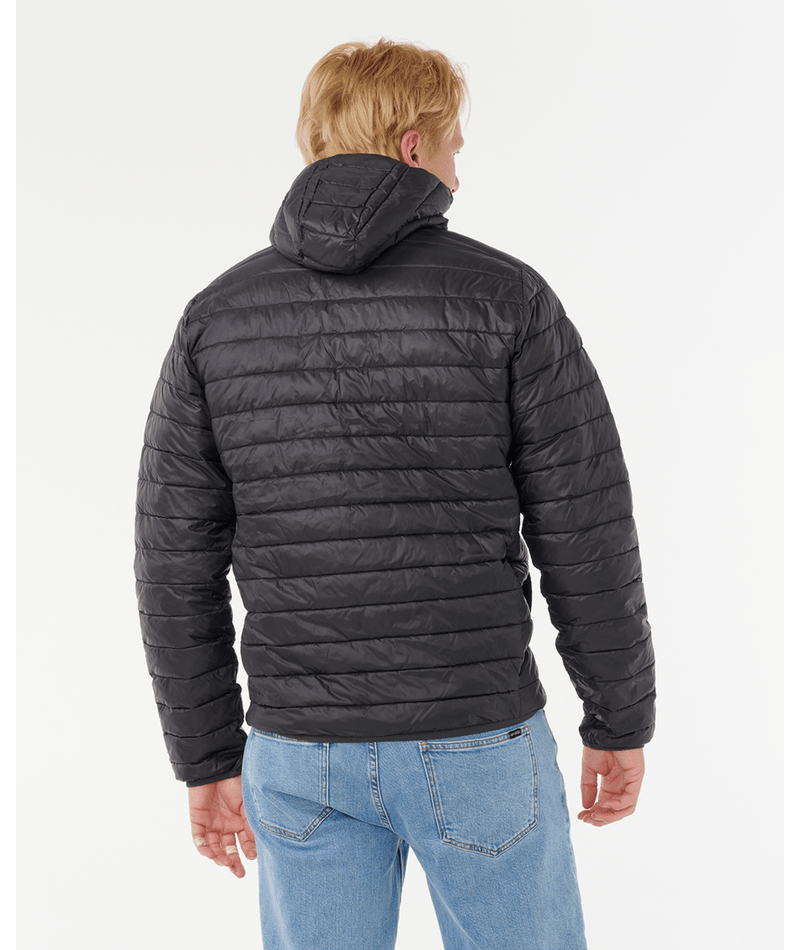 Rip Curl Anti Series Search Puffer Hood in BLACK