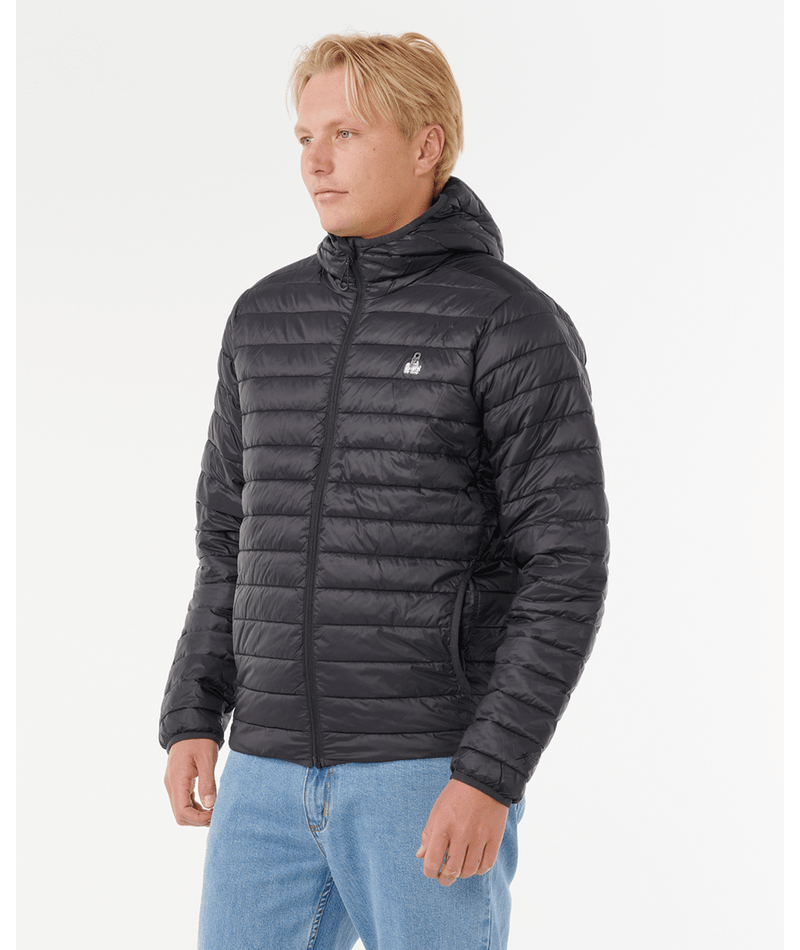 Rip Curl Anti Series Search Puffer Hood in BLACK