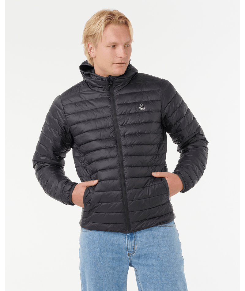 Rip Curl Anti Series Search Puffer Hood in BLACK