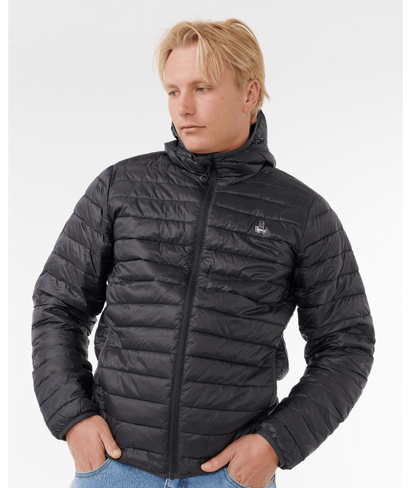 Rip Curl Anti Series Search Puffer Hood in BLACK