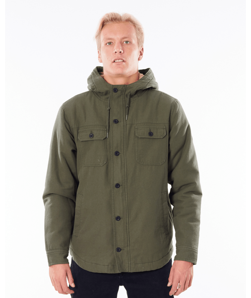 Rip Curl Classic Surf Gibbos Jacket in DARK OLIVE