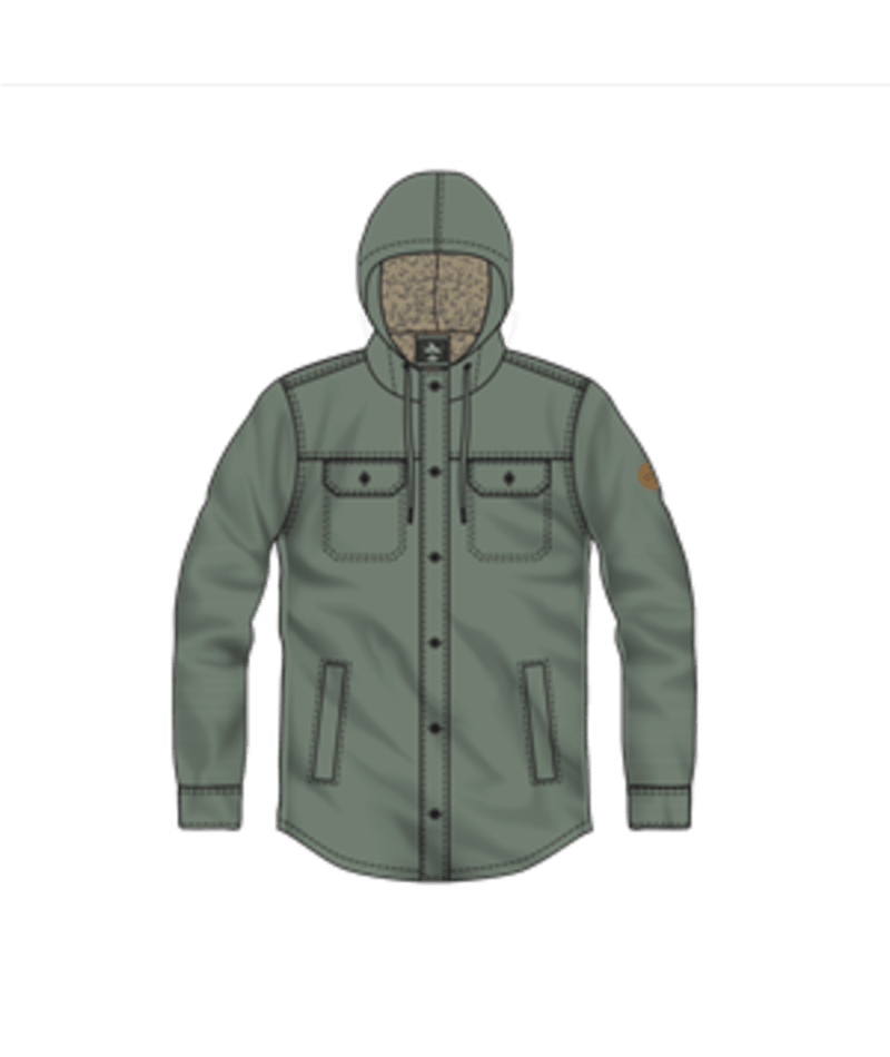 Rip Curl Classic Surf Gibbos Jacket in DARK OLIVE