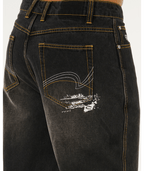 Rip Curl Inner Visions Denim Pant in DARK ACID BLACK