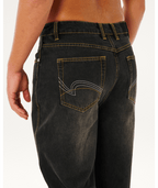 Rip Curl Inner Visions Denim Pant in DARK ACID BLACK