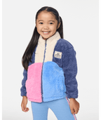 Rip Curl Surf Block Polar Fleece-Girl in NAVY