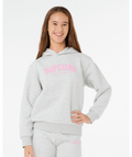 Rip Curl Staple Varsity Hood -Girl in LIGHT GREY MARLE