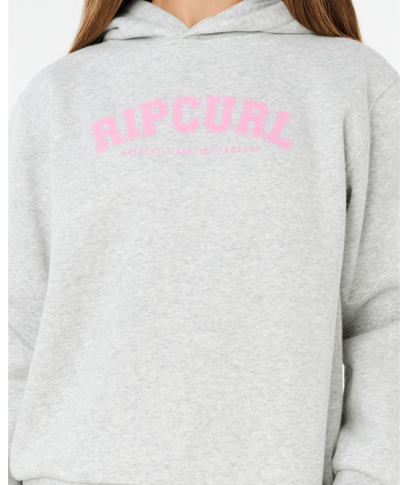 Rip Curl Staple Varsity Hood -Girl in LIGHT GREY MARLE