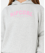 Rip Curl Staple Varsity Hood -Girl in LIGHT GREY MARLE