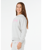 Rip Curl Staple Varsity Hood -Girl in LIGHT GREY MARLE