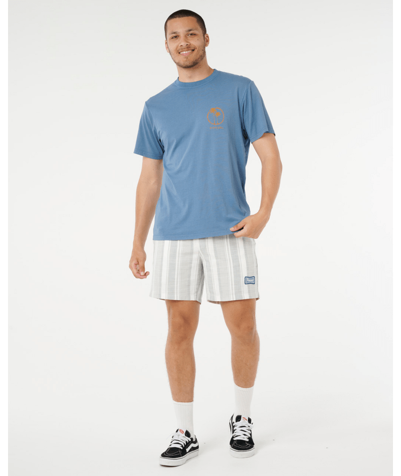 Rip Curl Mod Cali Stripe Volley in BLUEFIN