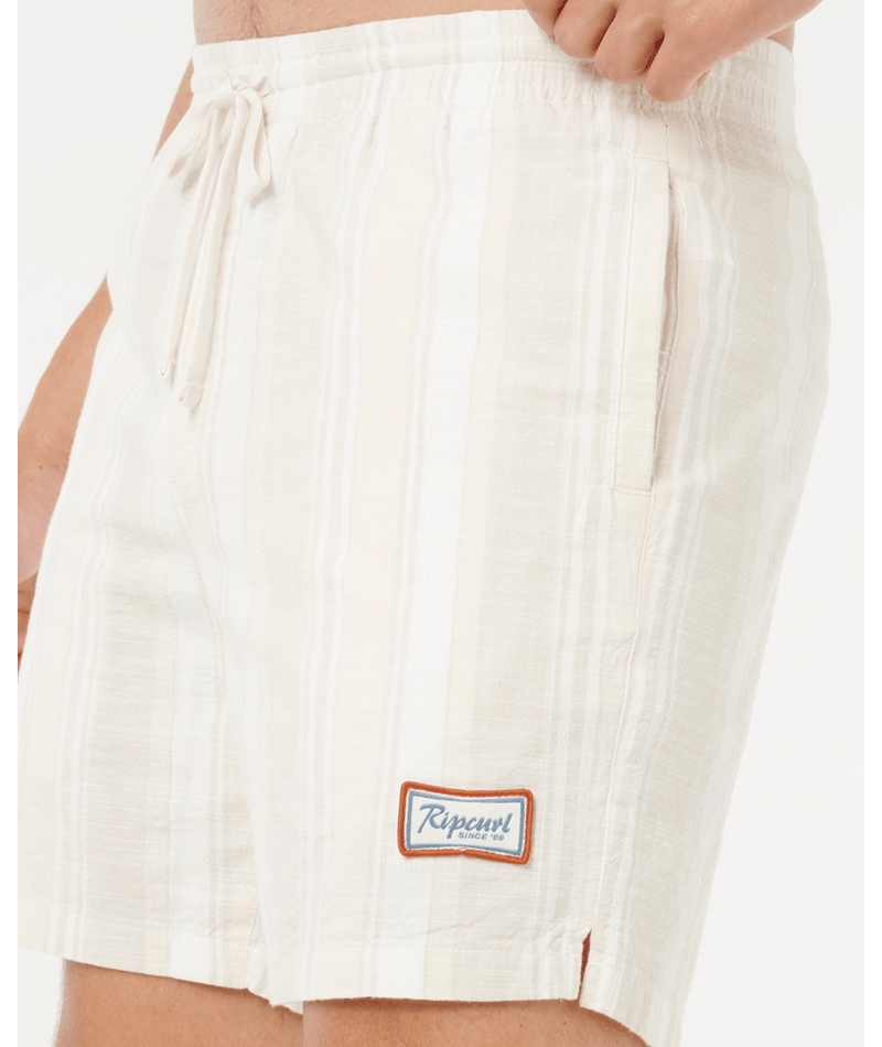 Rip Curl Mod Cali Stripe Volley in BONE