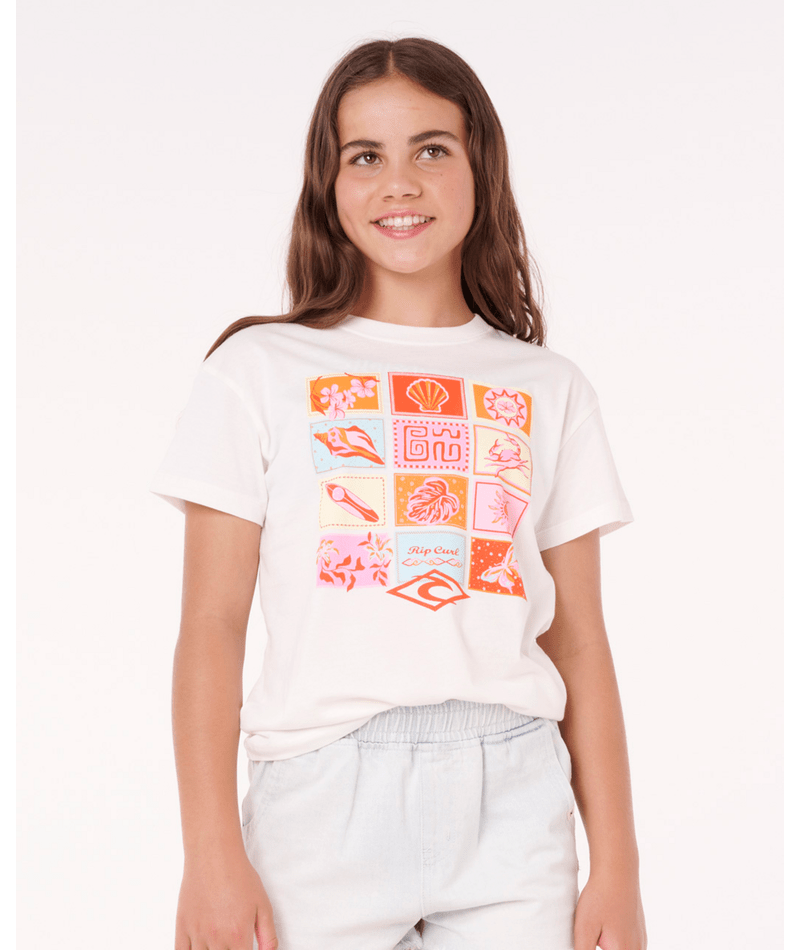 Rip Curl Paradise Club Summer Tee-Girl in BONE