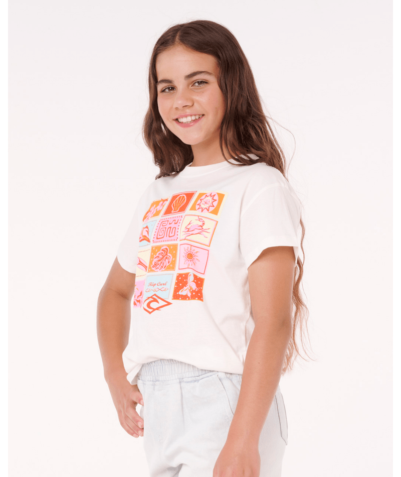 Rip Curl Paradise Club Summer Tee-Girl in BONE