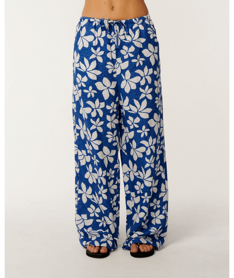 Rip Curl Paraiso Wide Leg Beach Pant in Blue