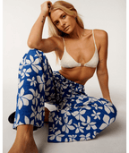 Rip Curl Paraiso Wide Leg Beach Pant in Blue