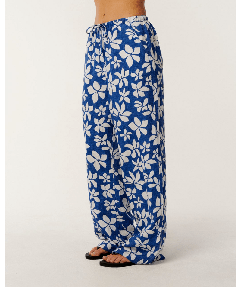 Rip Curl Paraiso Wide Leg Beach Pant in Blue