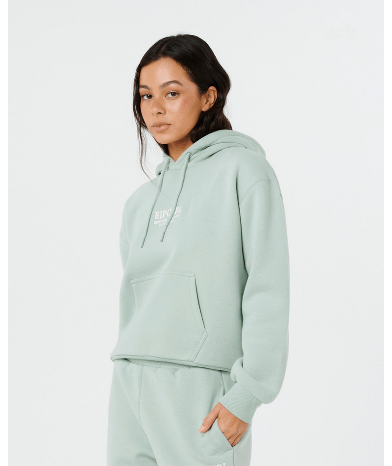 Rip Curl Surf Staple Relaxed Hood in AQUA GRAY