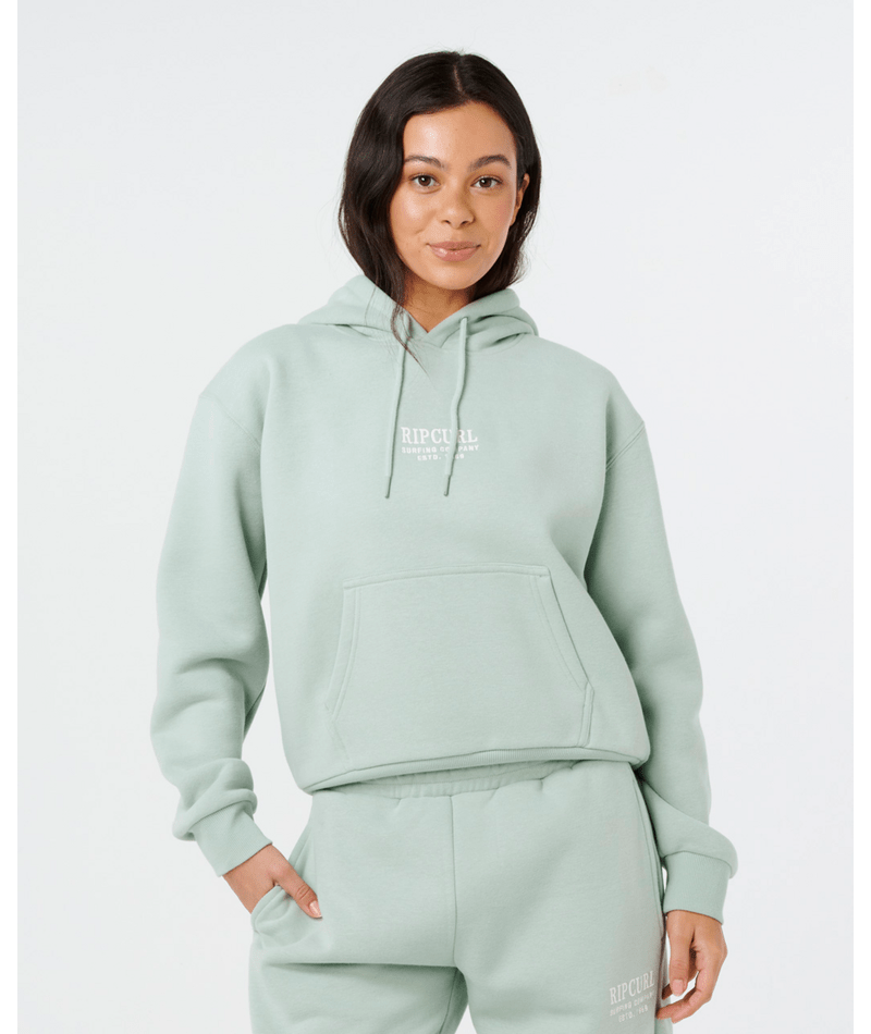 Rip Curl Surf Staple Relaxed Hood in AQUA GRAY