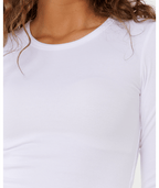 Rip Curl Classic Ribbed L/S Tee in OPTICAL WHITE