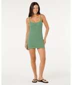 Rip Curl Sg Rib Dress in DARK GREEN