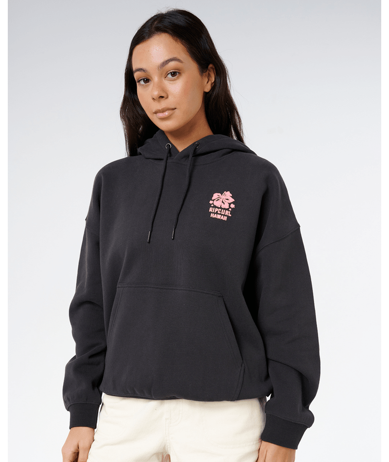 Rip Curl Surf Puff Heritage Hood P/P in WASHED BLACK