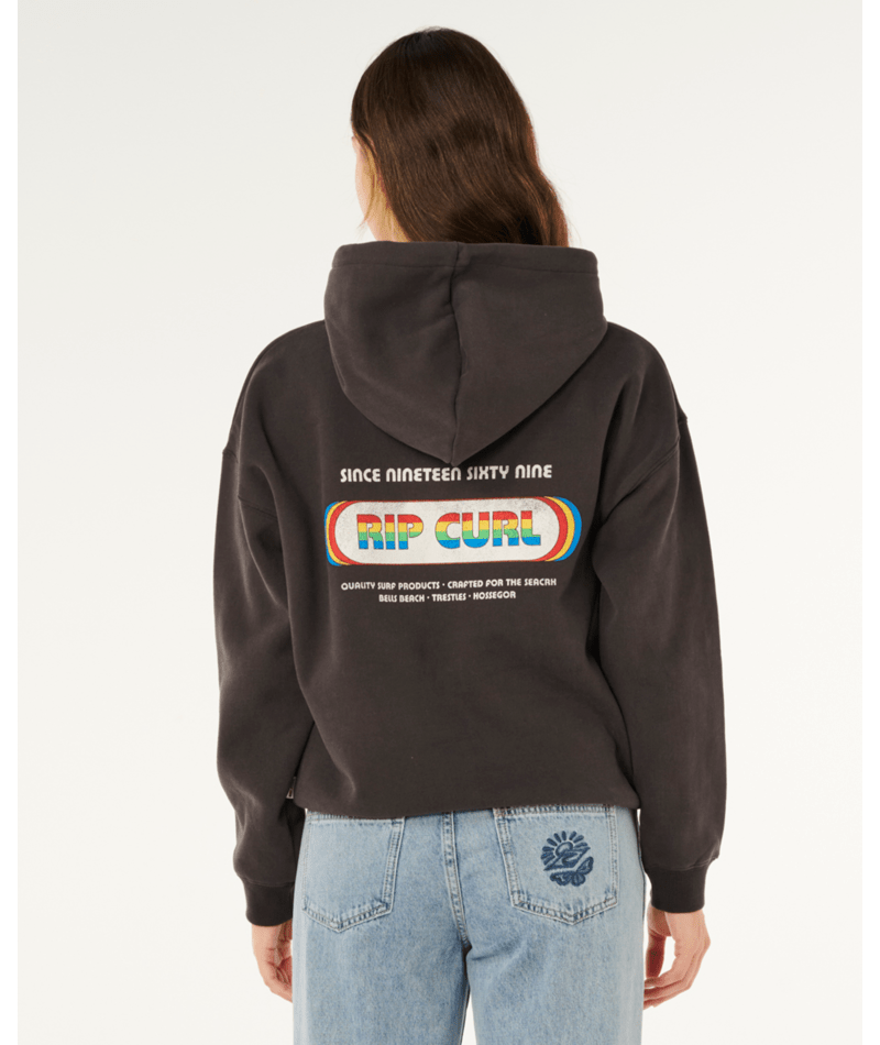 Rip Curl Surf Revival Heritage Hood in WASHED BLACK