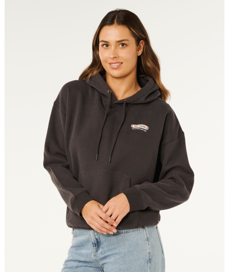 Rip Curl Surf Revival Heritage Hood in WASHED BLACK