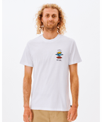 Rip Curl Search Icon Tee in WHITE
