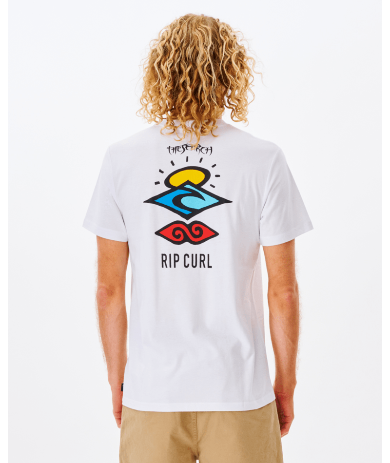 Rip Curl Search Icon Tee in WHITE