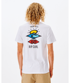 Rip Curl Search Icon Tee in WHITE
