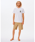 Rip Curl Search Icon Tee in WHITE